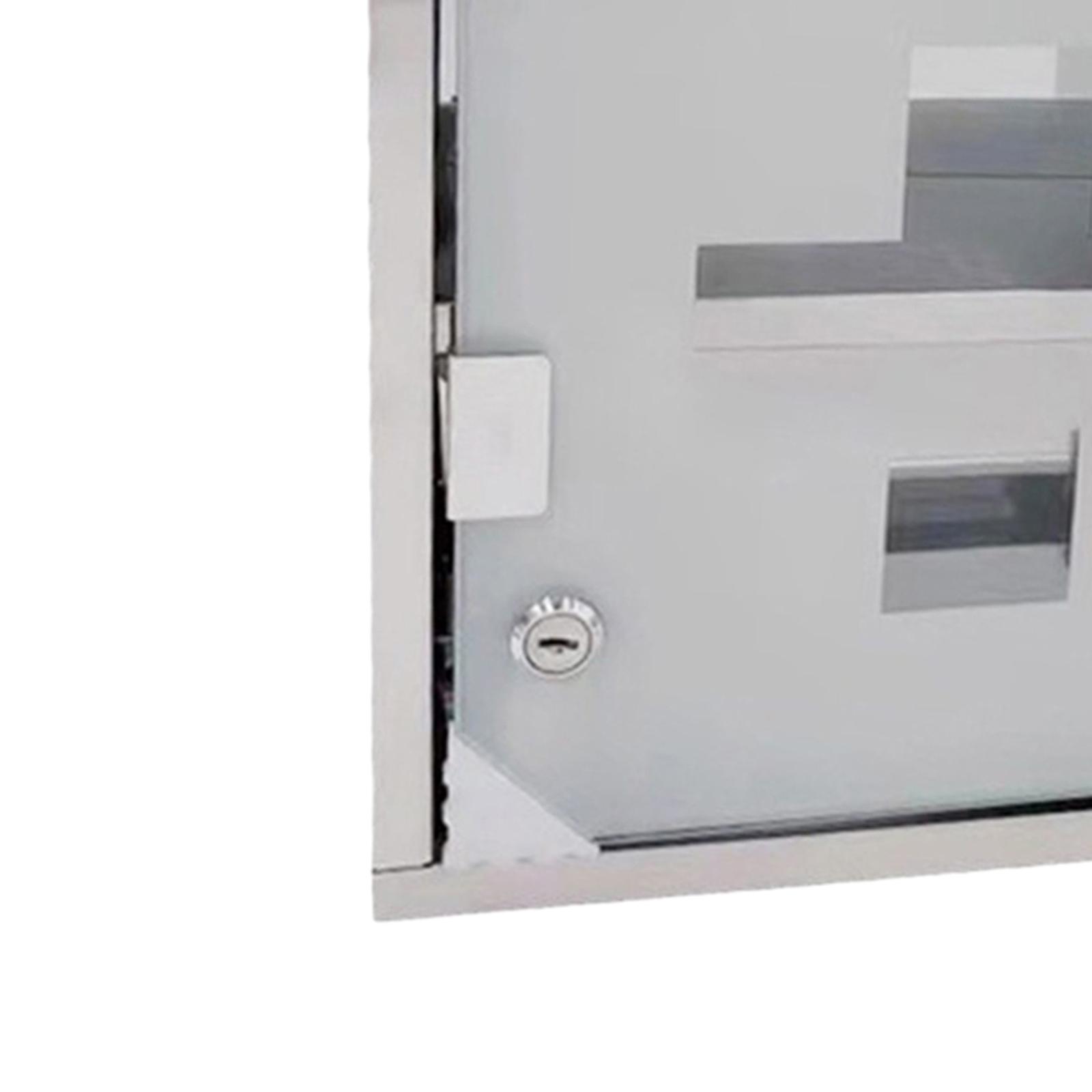Medicine Cabinet Lock - Duvara Monte Edilebilen, Kilitlenebilir, Paslanmaz Çelikten