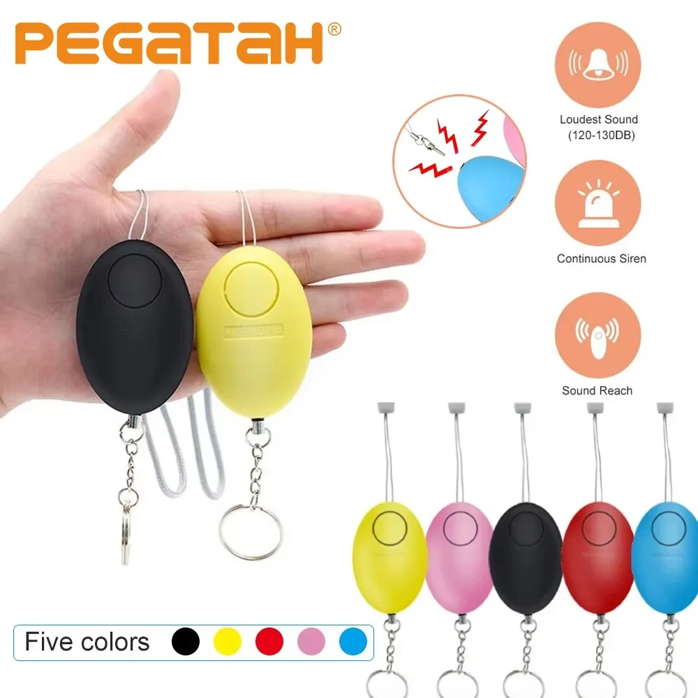 Personal Alarm Keychain - 120dB Güvenlik Alarmı, Kendini Savunma Anahtarlık,
