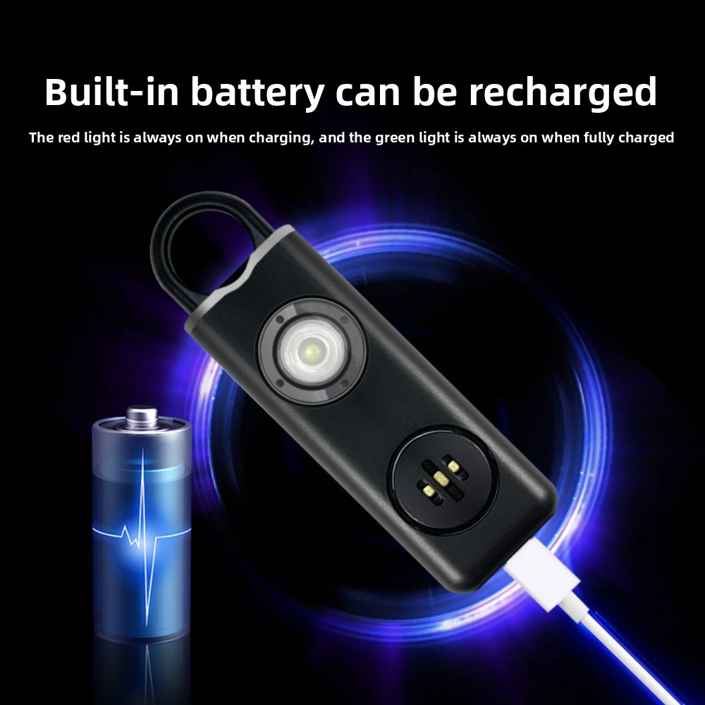 Personal Alarm Keychain - 130 Yüksek Sesli, Güvenli ve Kişisel
