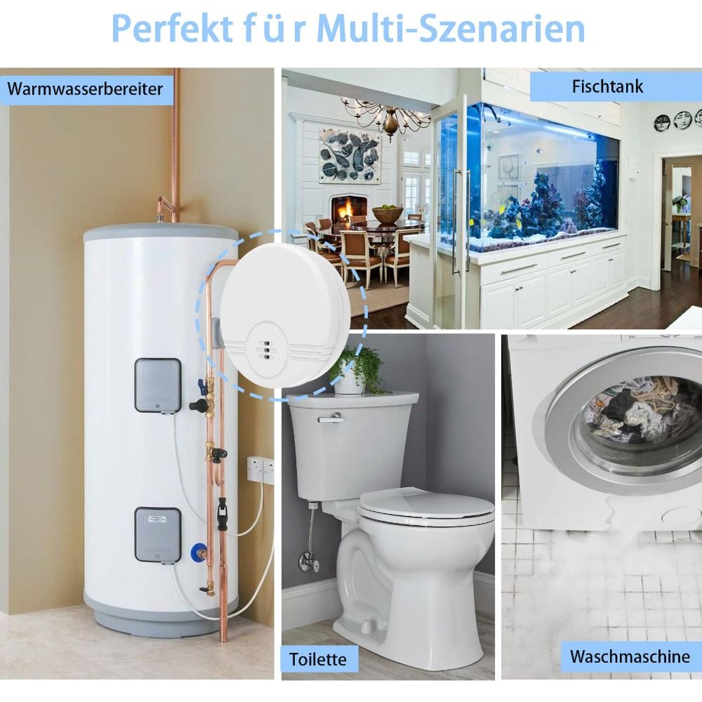 Water Alarm Sensor - Çift Modlu Sensörlü Su Kaçağı Alarmı,