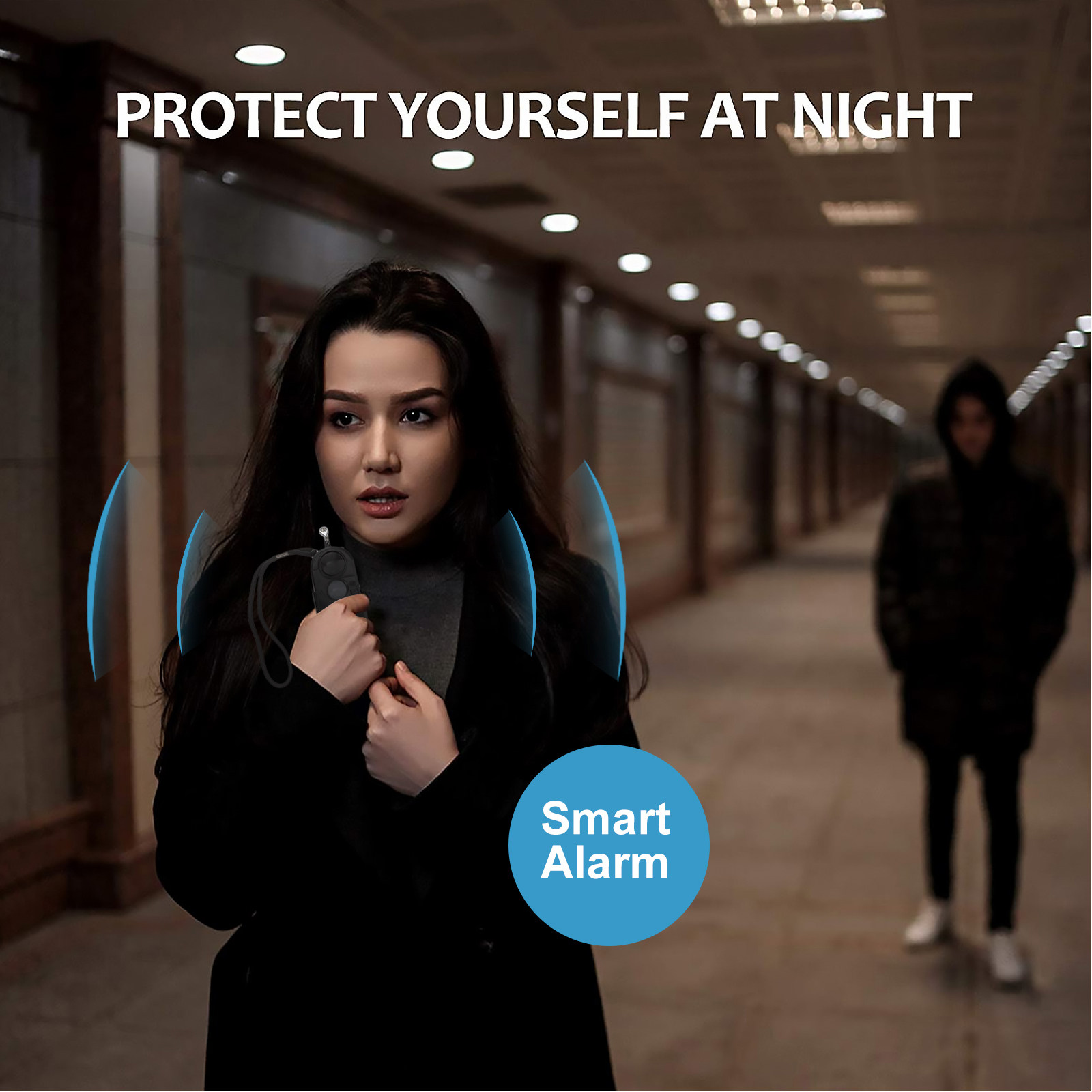 Personal Alarm Keychain - Kişisel Alarm Anahtarlık, Seyahat İçin Şık