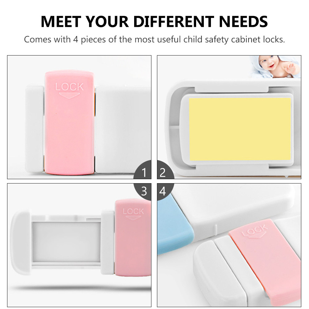 4 Adet Çok Amaçlı Dolap Kilidi - Medicine Cabinet Lock incelemesi ve fiyatı