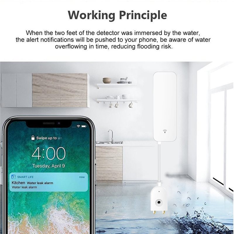 SYW-Tuya WIFI Su Taşma Alarmı  - Water Alarm Sensor incelemesi ve fiyatı